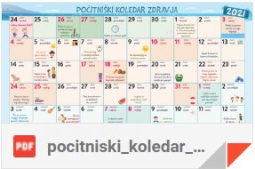 pocitniski koledar