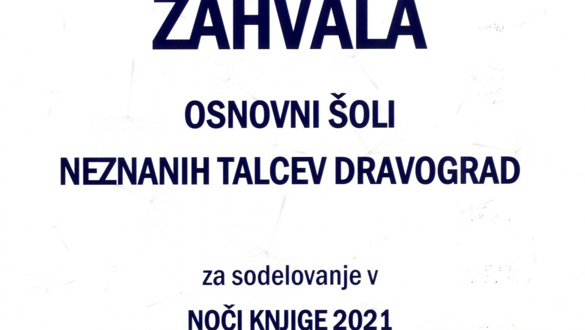 NOČ KNJIGE 2021