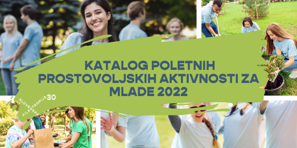 Katalog poletnih prostovoljskih aktivnosti za mlade 2022