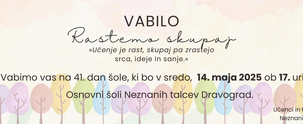Vabilo – 41. dan šole