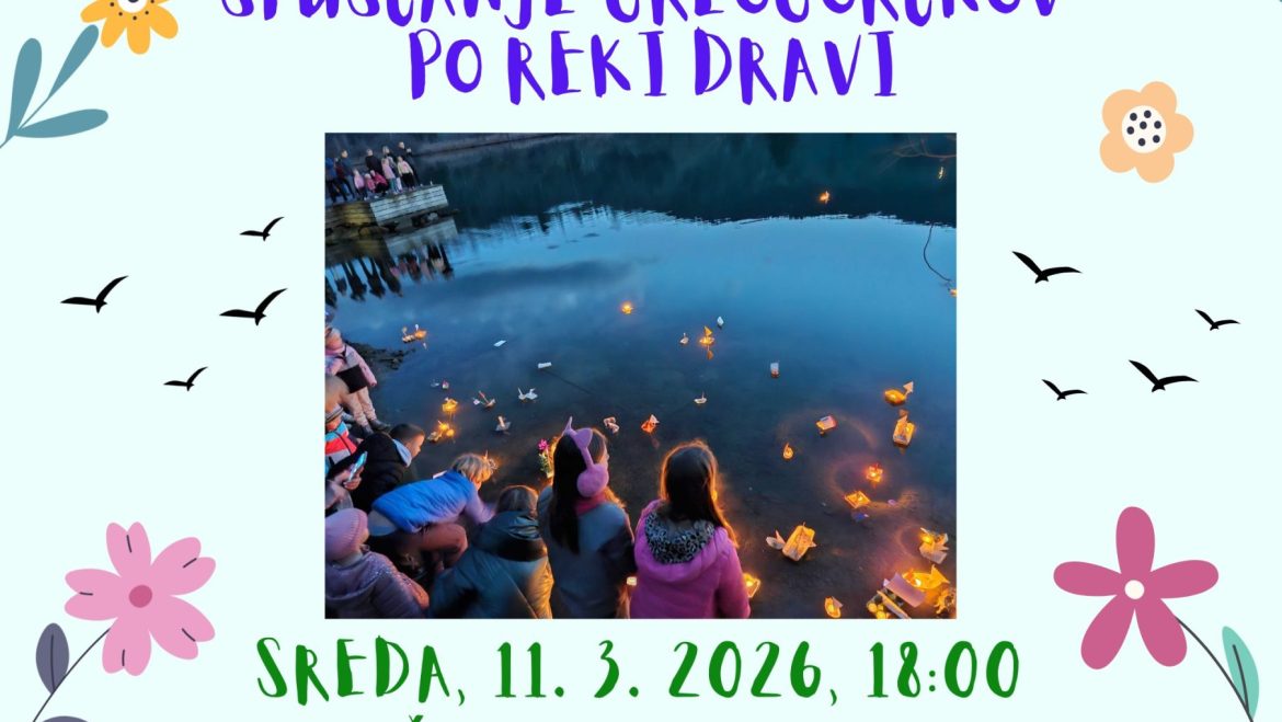 Spuščanje gregorčkov po reki Dravi