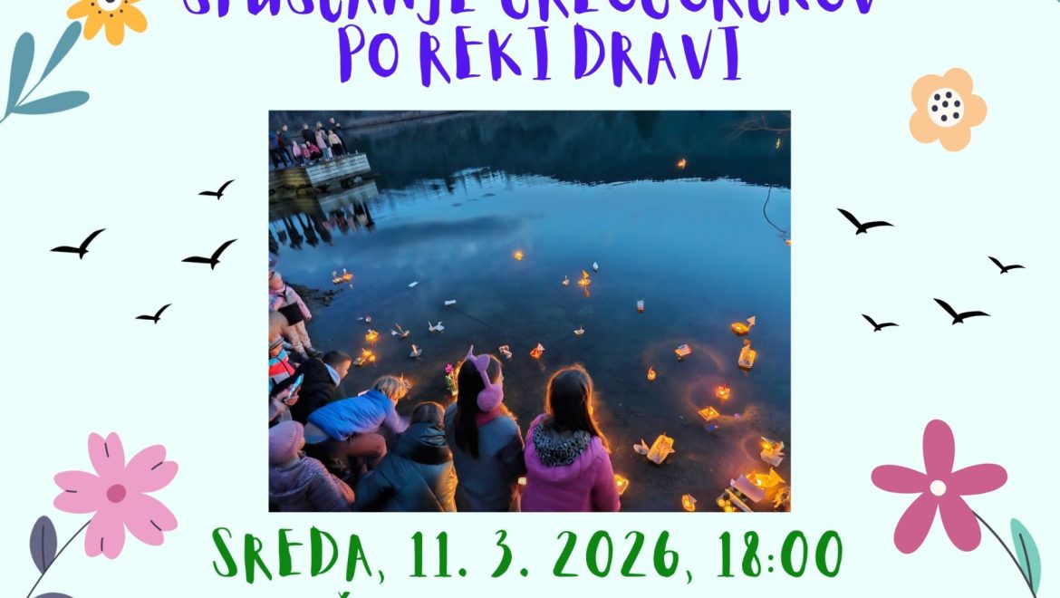 Spuščanje gregorčkov po reki Dravi