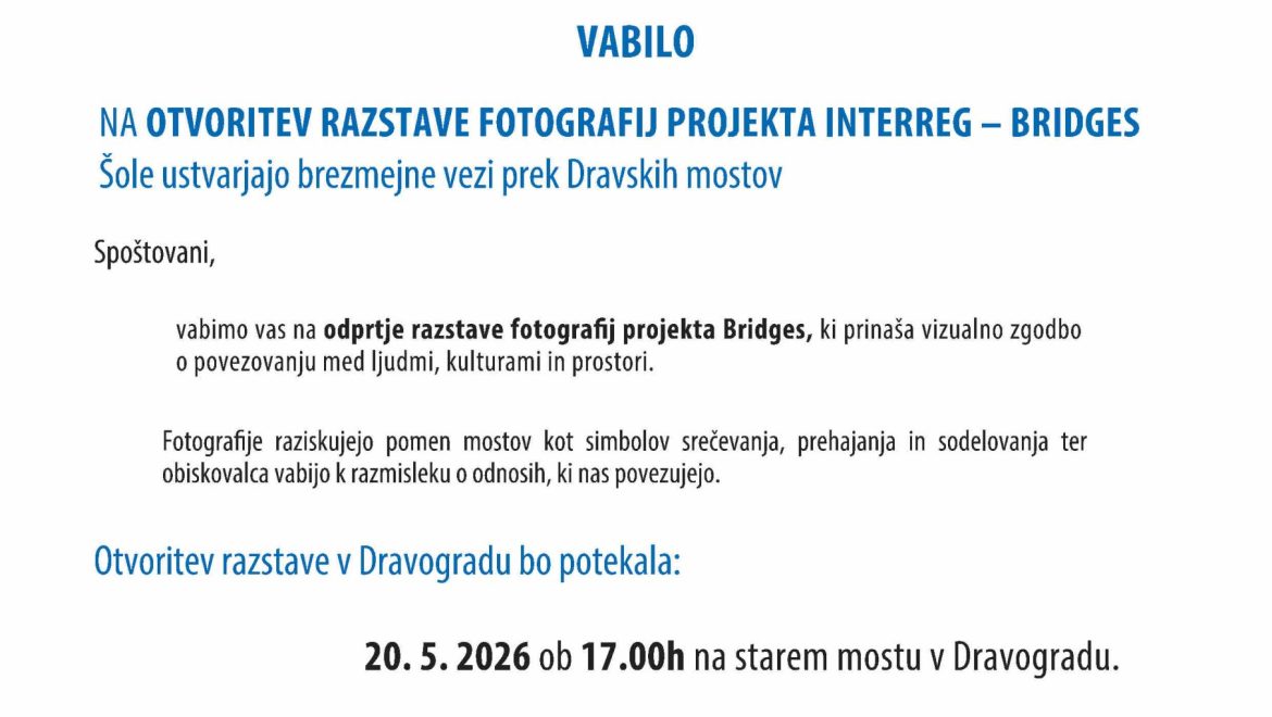Vabilo bridges 2026
