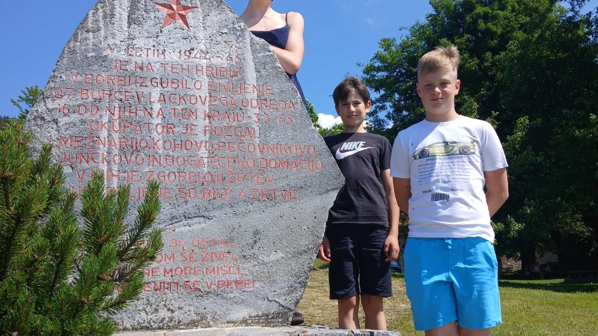 Spominska slovesnost ob 81. obletnici poboja partizanov Lackovega odreda pri Junčku