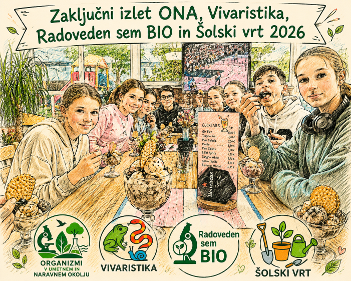 Zaključni izlet ONA, VIVARISTIKE in ŠOLSKEGA VRTA