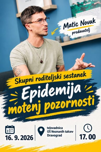 Vabilo na 1. roditeljski sestanek