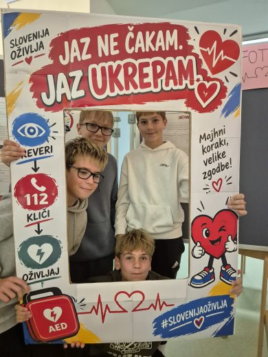 Projekt Slovenija oživlja in znanje, ki rešuje življenja, na OŠ Dravograd